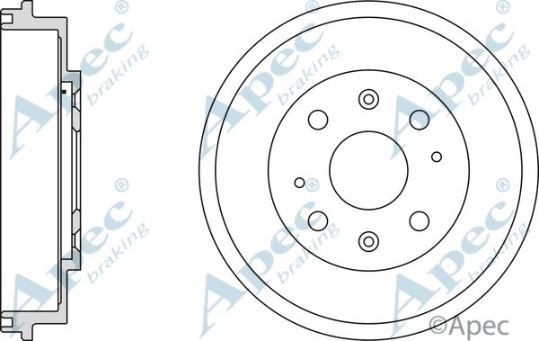 APEC BRAKING Тормозной барабан DRM9938